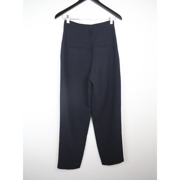 Wilfred Clotilde Pant Black Pleated Front High Rise Japanese Crepe - Picture 8 of 8